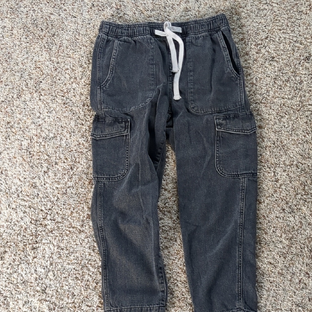 GAP Kids Charcoal Cargo Jeans